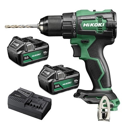 Trapano avvitatore Hikoki 18V DV18DE 2 batterie 18V 4ah + caricabatterie